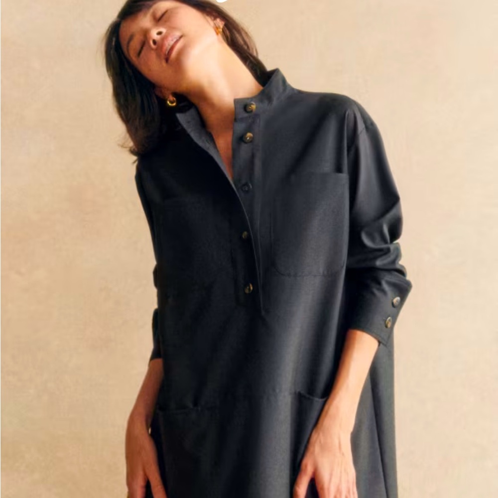 Sézane SALOMÉ Shirt Mini Dress Size US 6